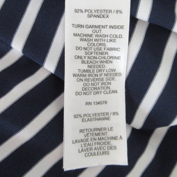 Vineyard Vines Womens Striped Sankaty Striped Nautical Top Size Small Blue White - Picture 9 of 9